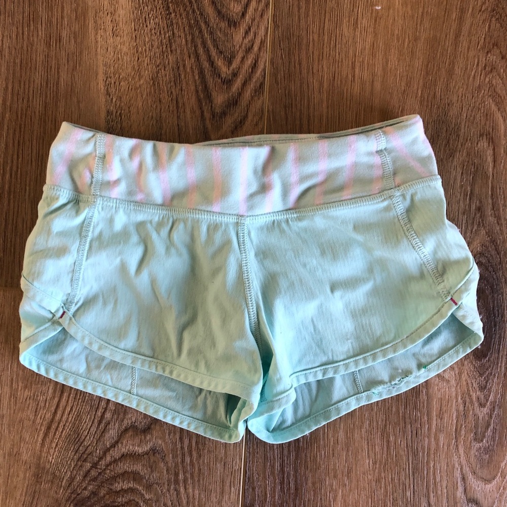 Ivivva girls athletic shorts 7 mint green